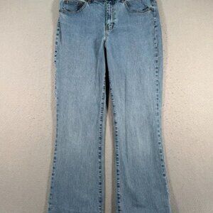 Vintage Lauren Ralph Lauren Jeans Womens 12 Blue Lightwash Straight Comfort Mom